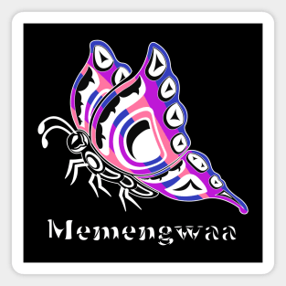 Memengwaa (Butterfly) Genderfluid Pride Magnet